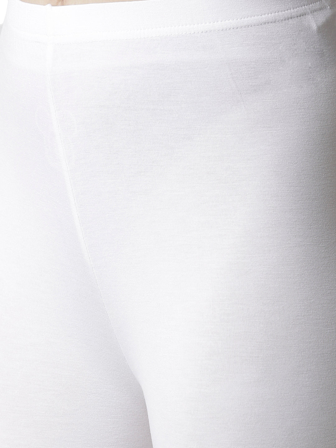 Women White Casual Leggings