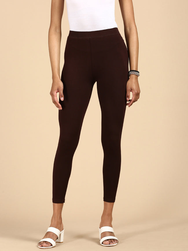 Women Brown Casual Leggings