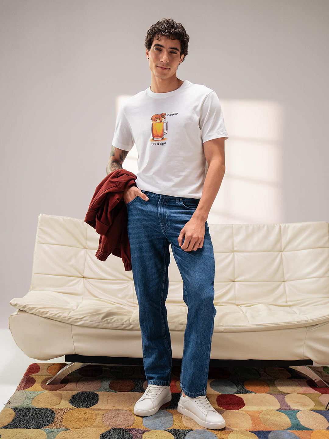 Men Cotton Graphic Printed Tshirt