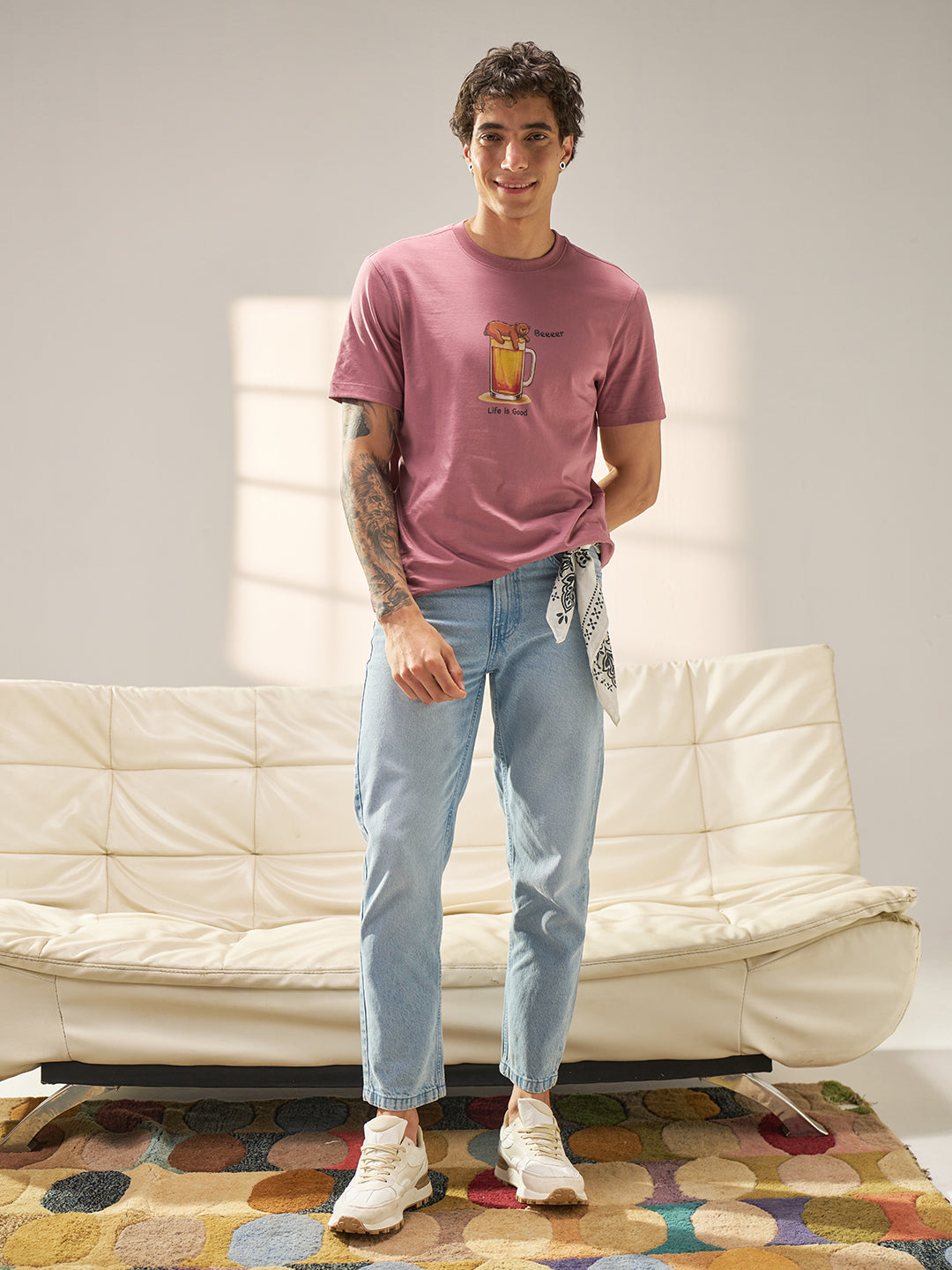 Men Cotton Graphic Printed Tshirt