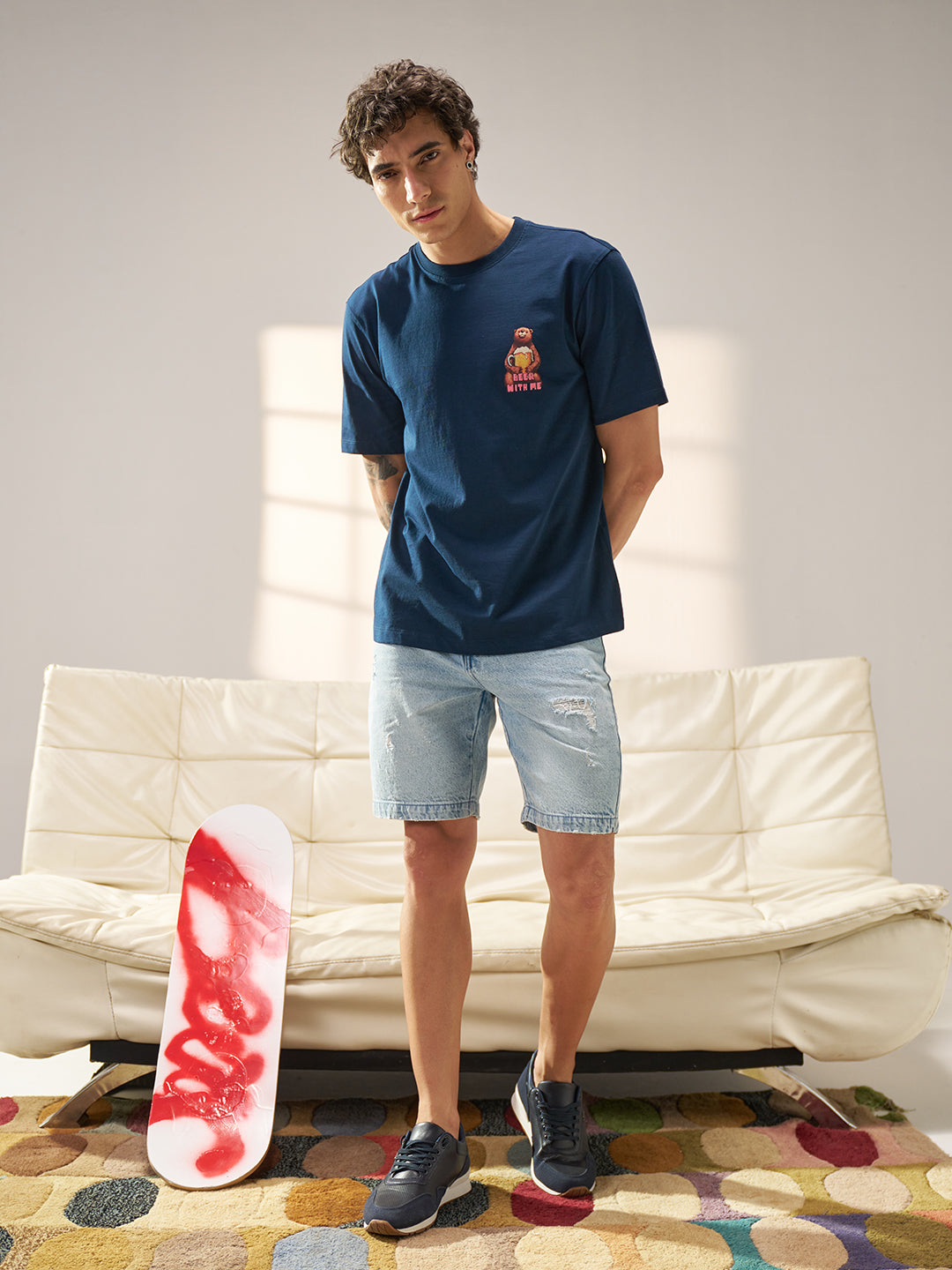 Men Cotton Graphic Printed Tshirt