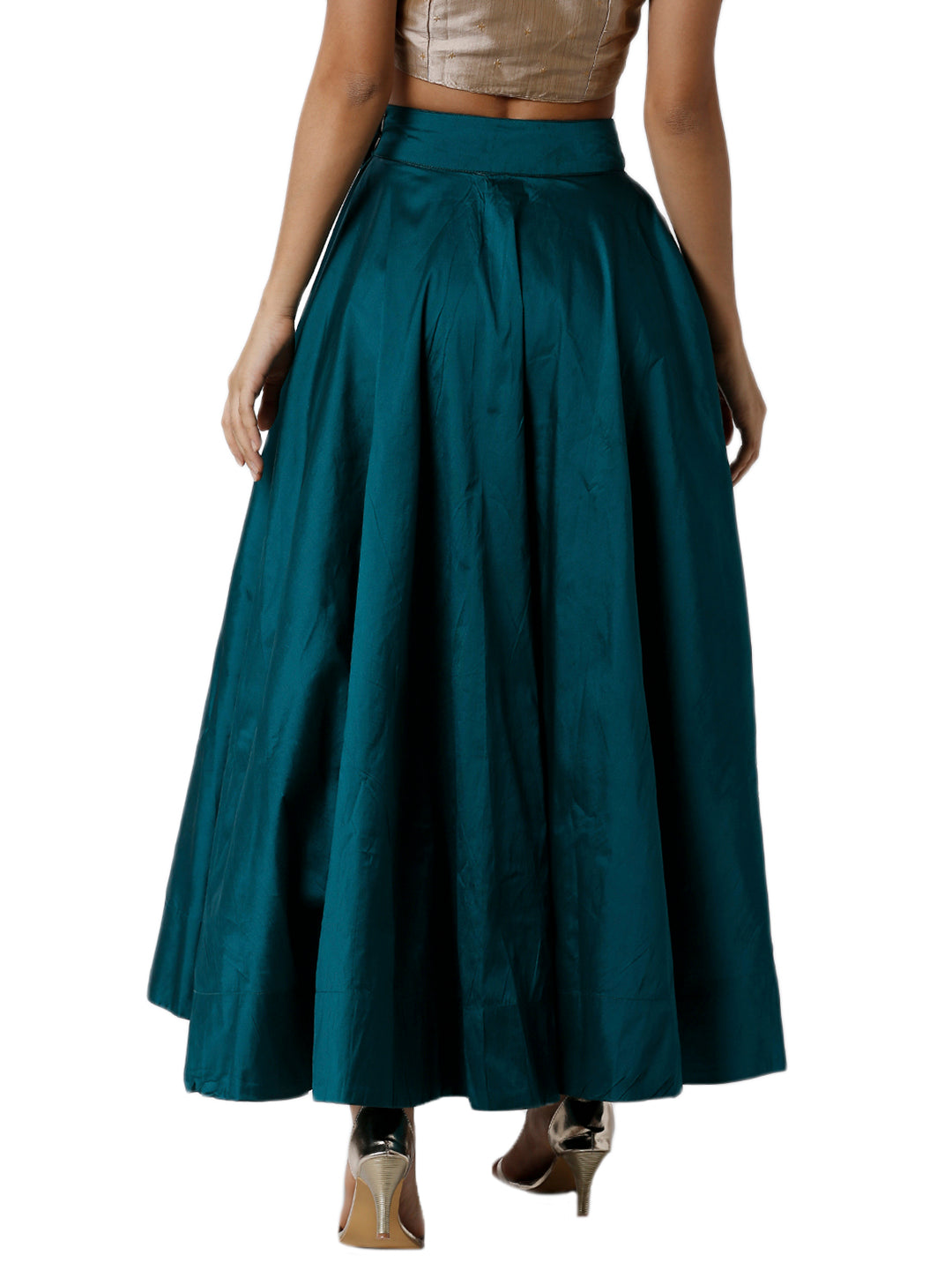 Women Green Festive Skirt