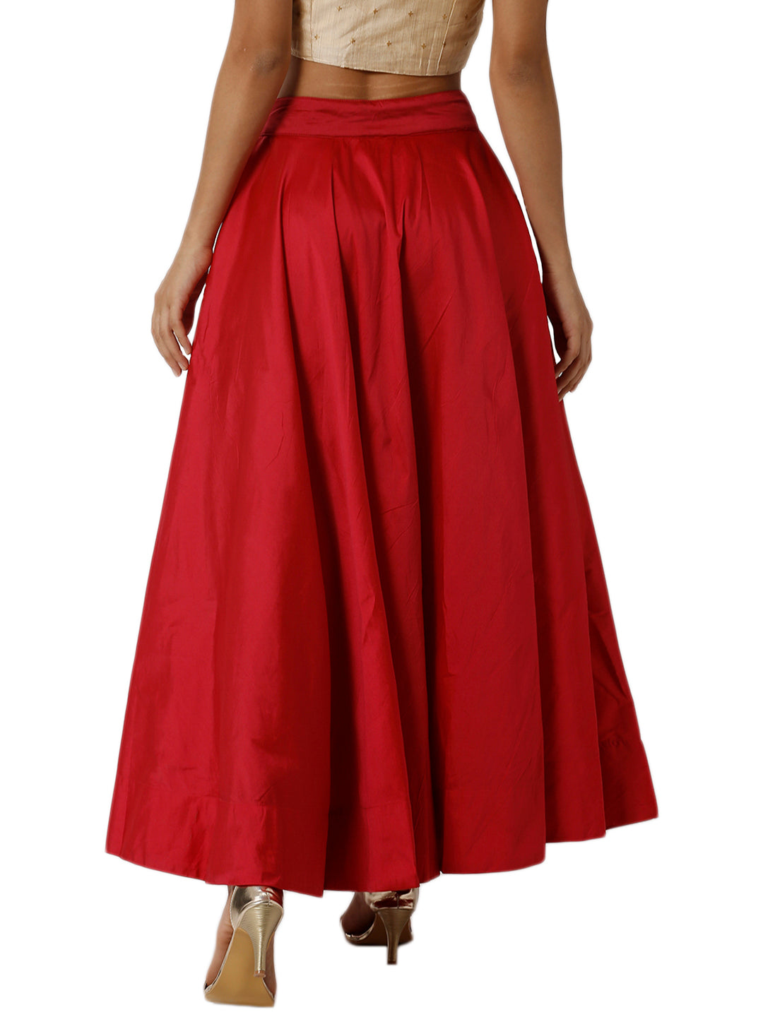 Women Red Festive Skirt