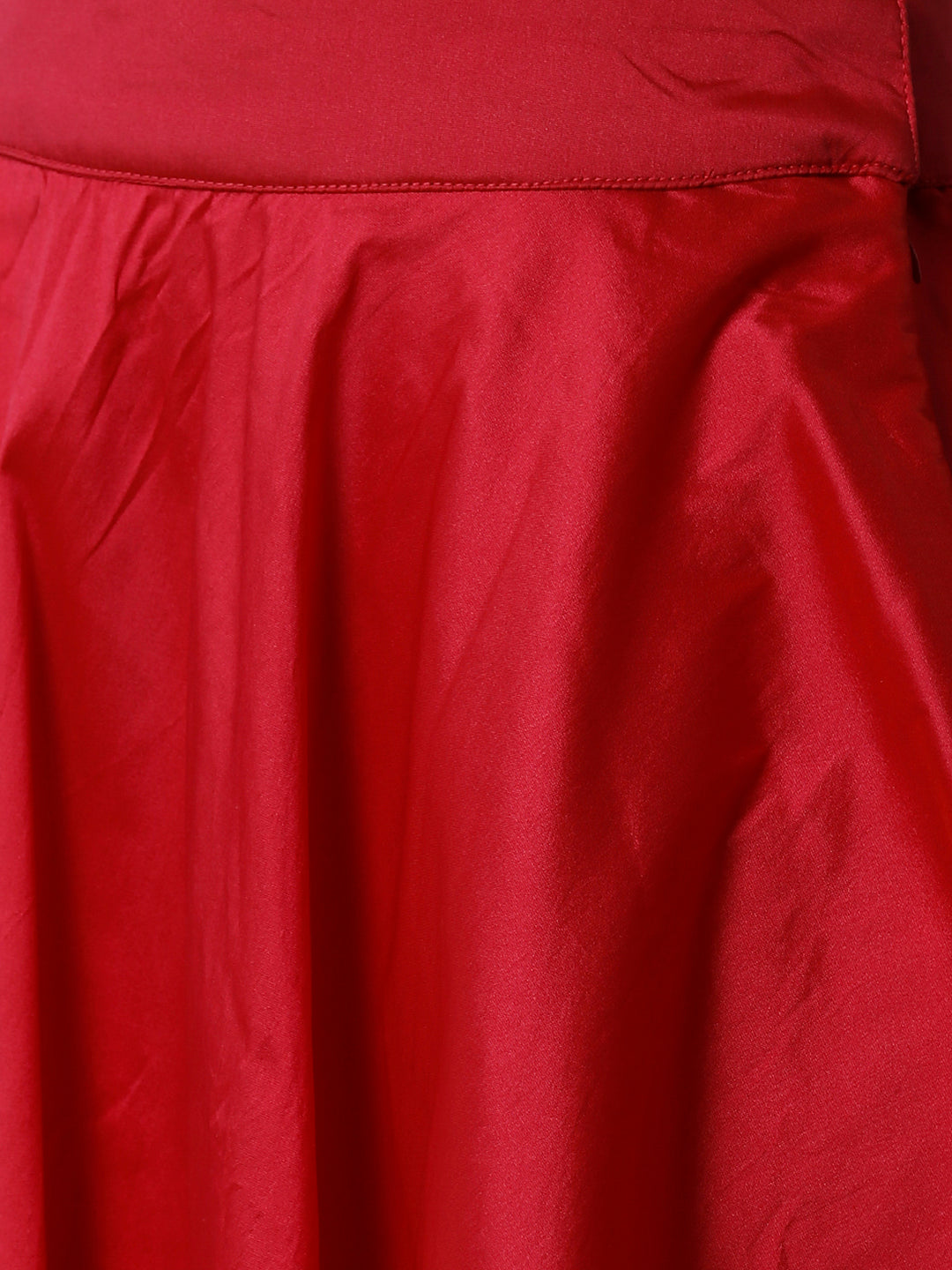 Women Red Festive Skirt