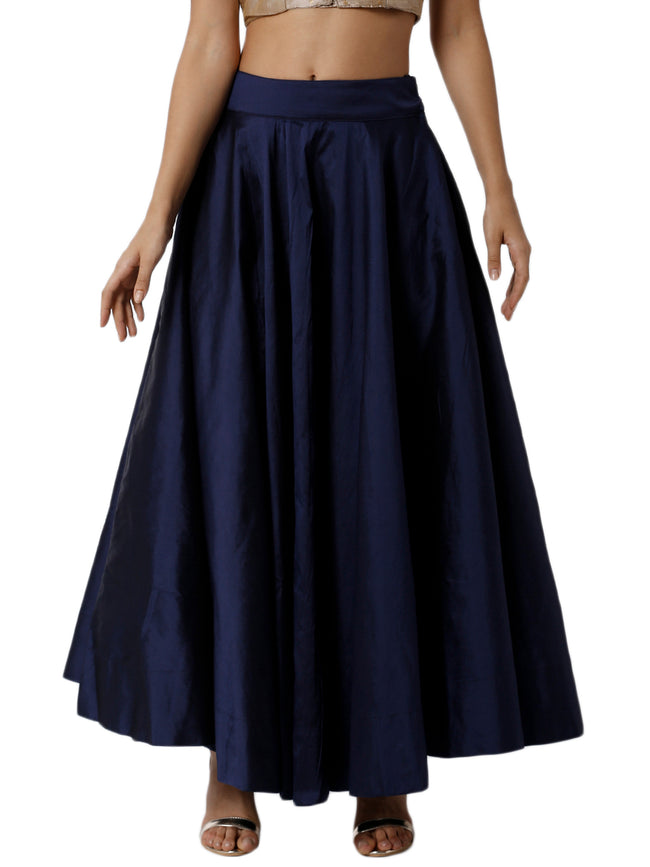 Women Blue Festive Skirt