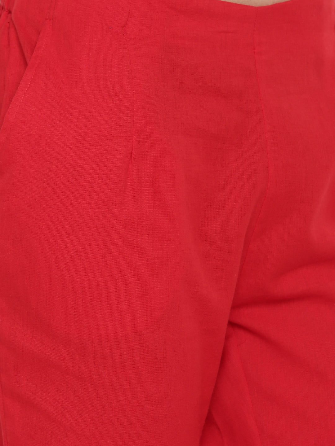Women Red Casual Pants