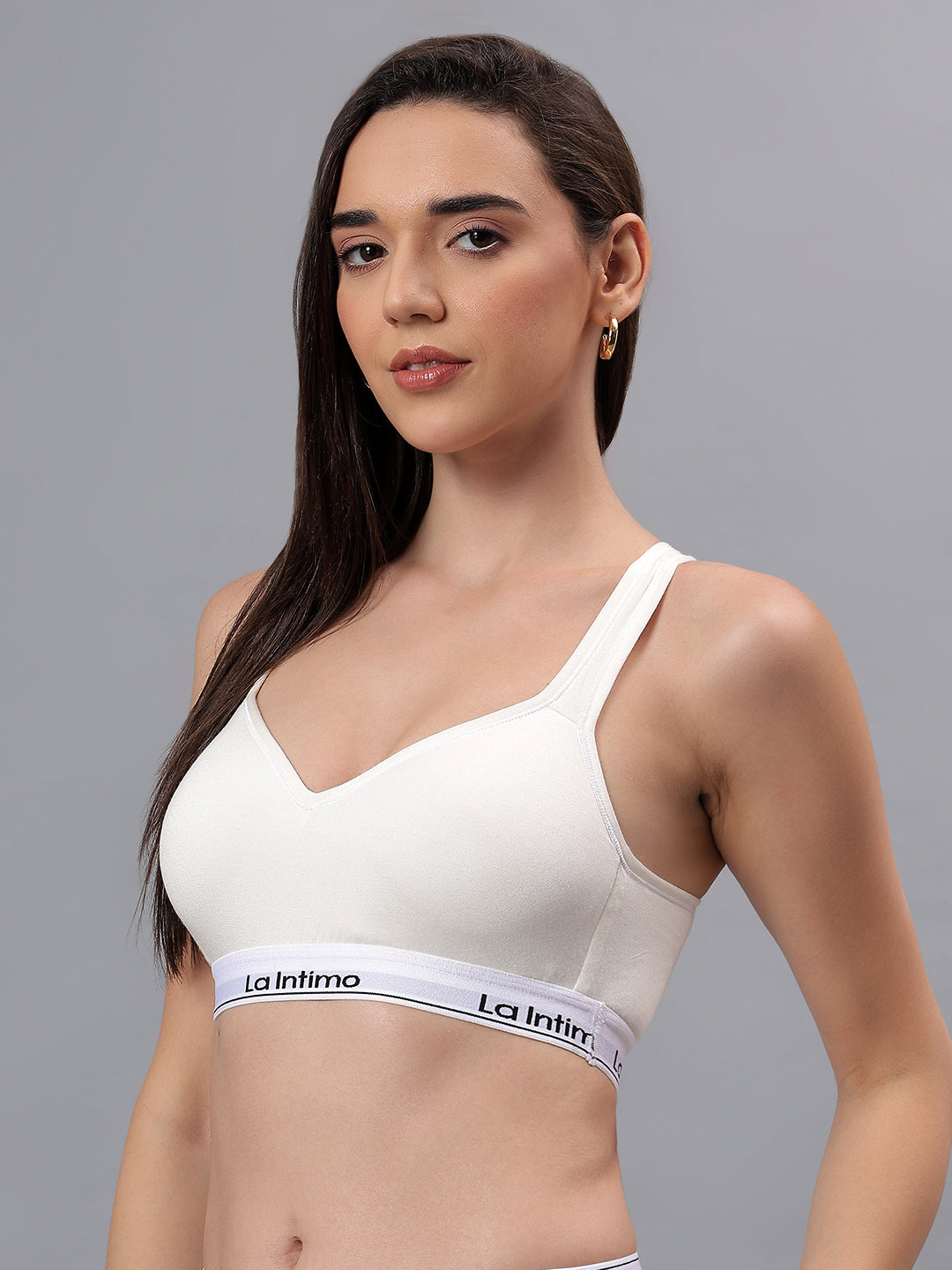 Padded Active Sports Cross Back Bra