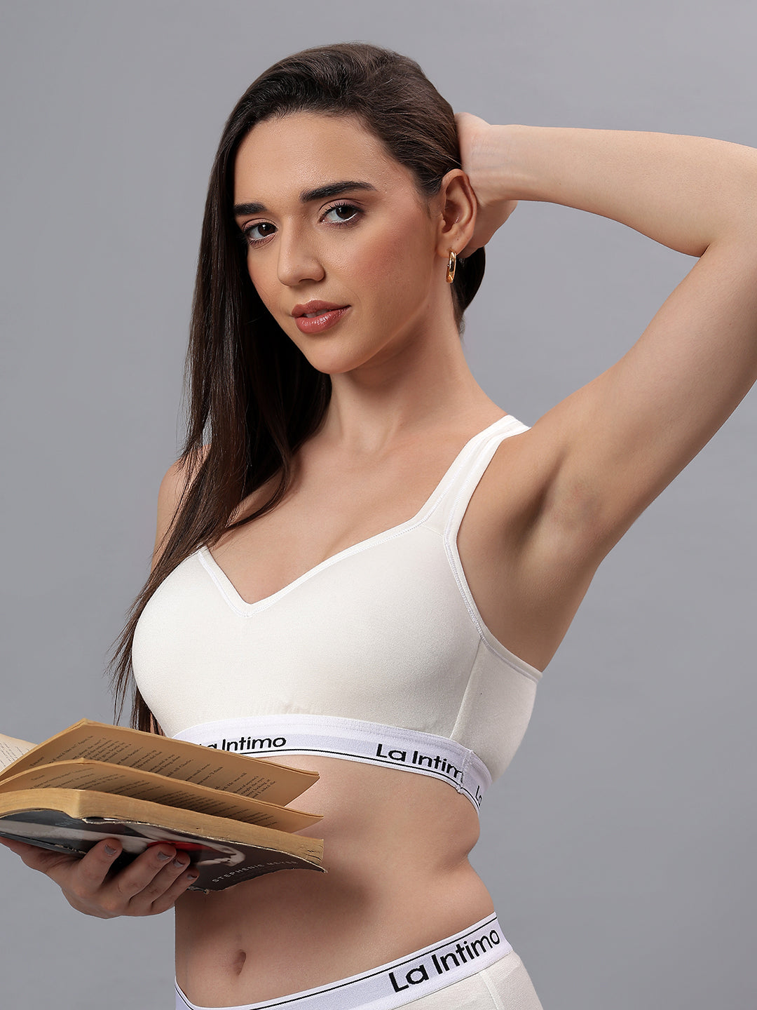 Padded Active Sports Cross Back Bra