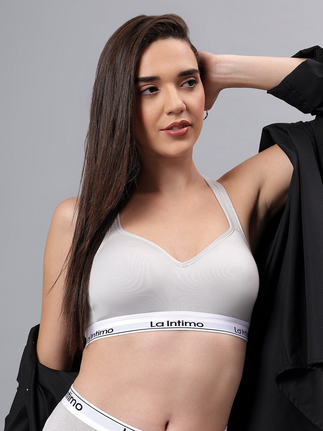 Padded Active Sports Cross Back Bra