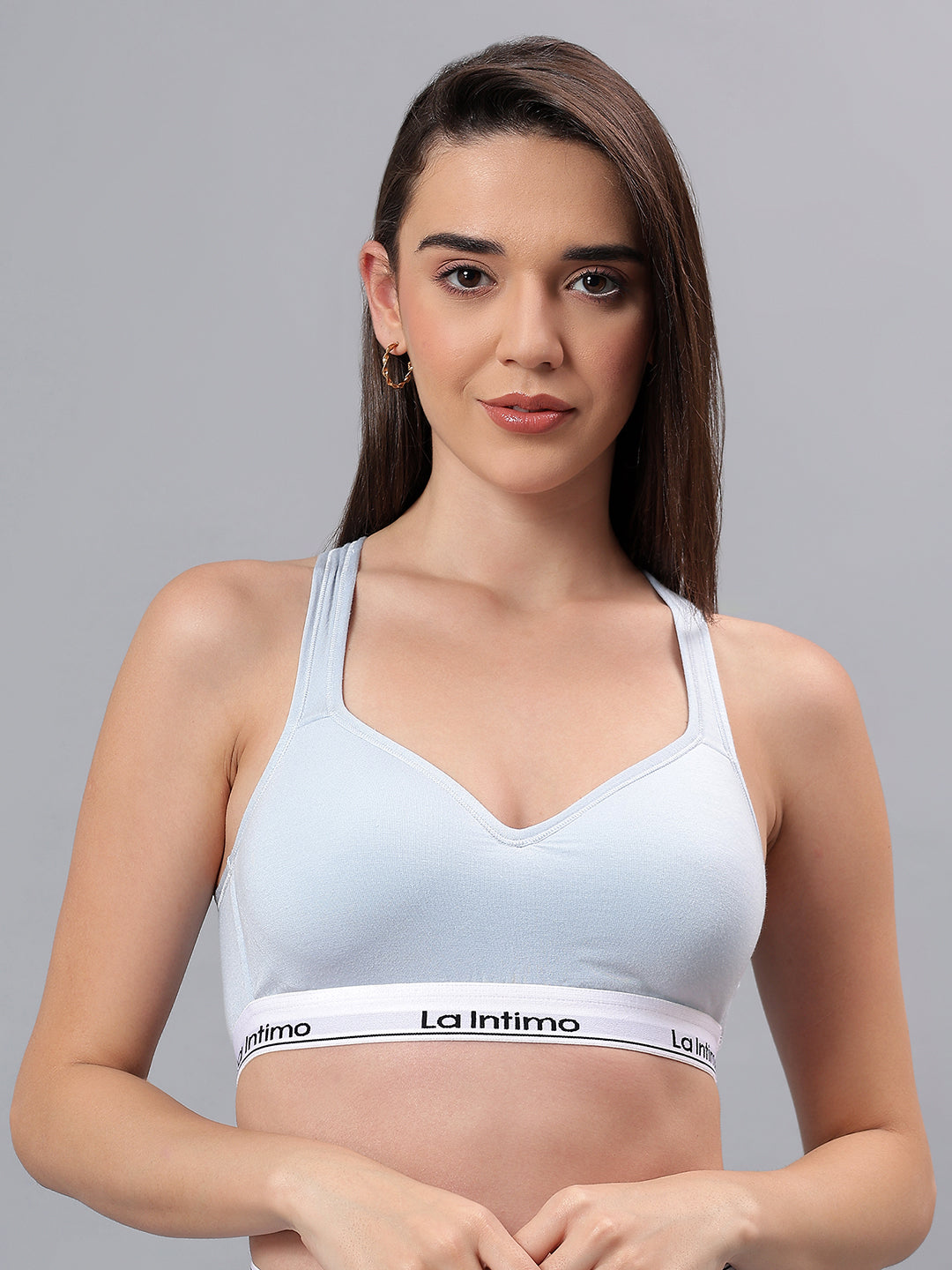 Padded Active Sports Cross Back Bra