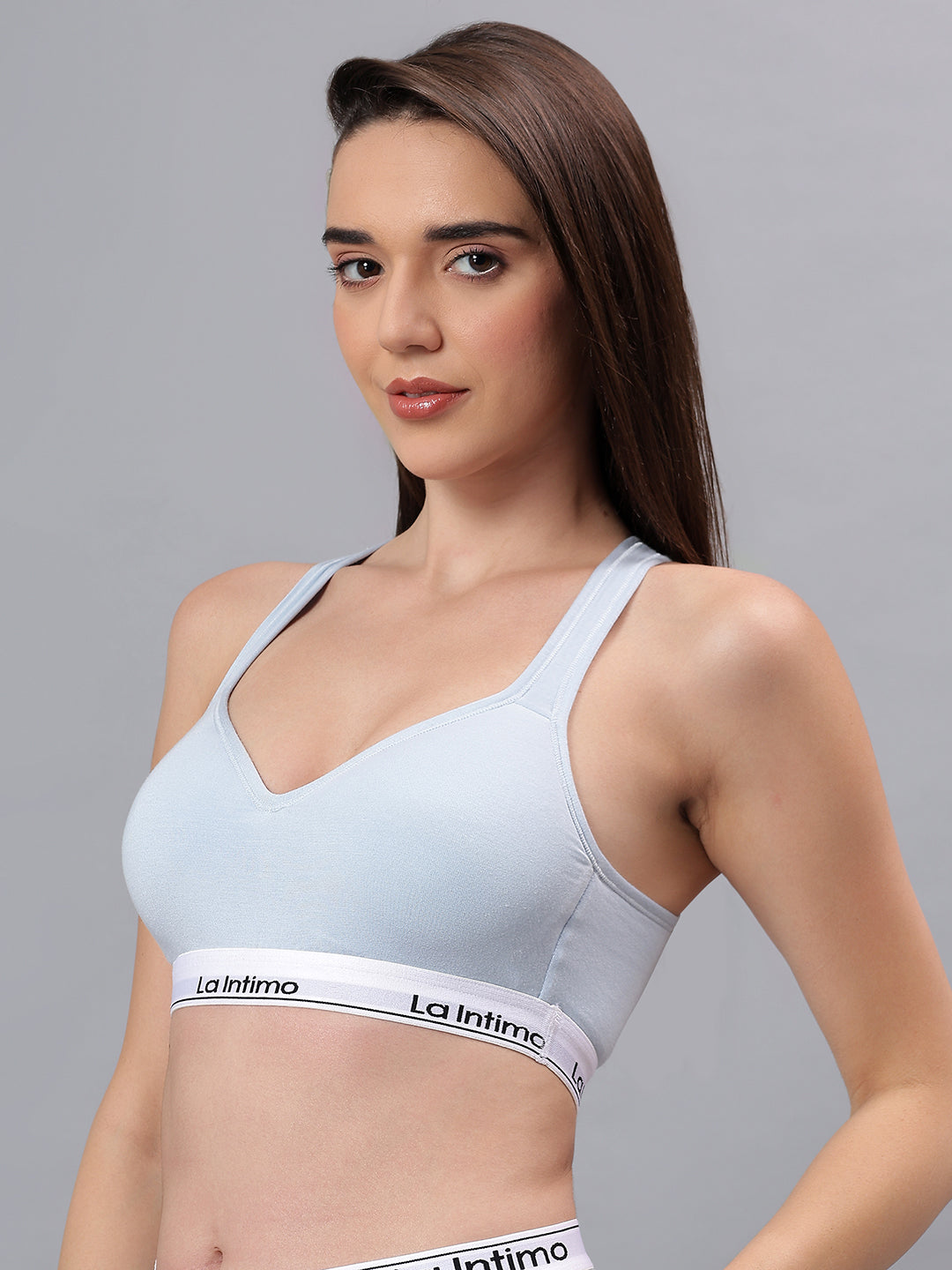Padded Active Sports Cross Back Bra