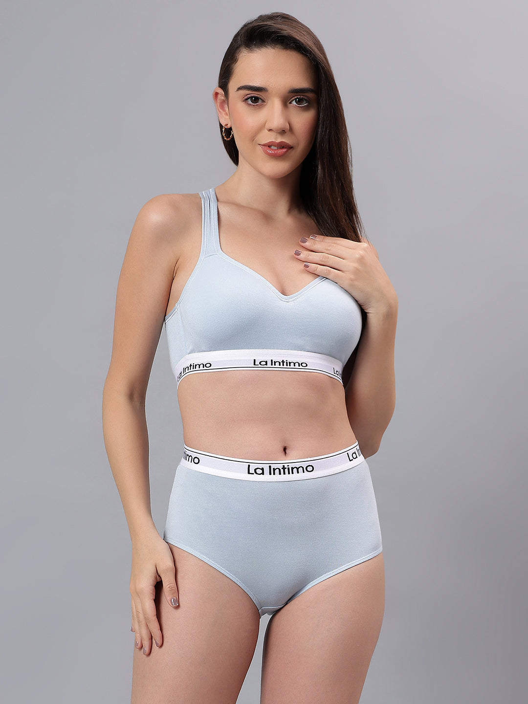 Padded Active Sports Cross Back Bra