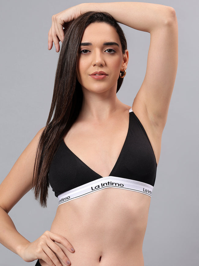 Adjustable Straps Semi-Padded Bralette