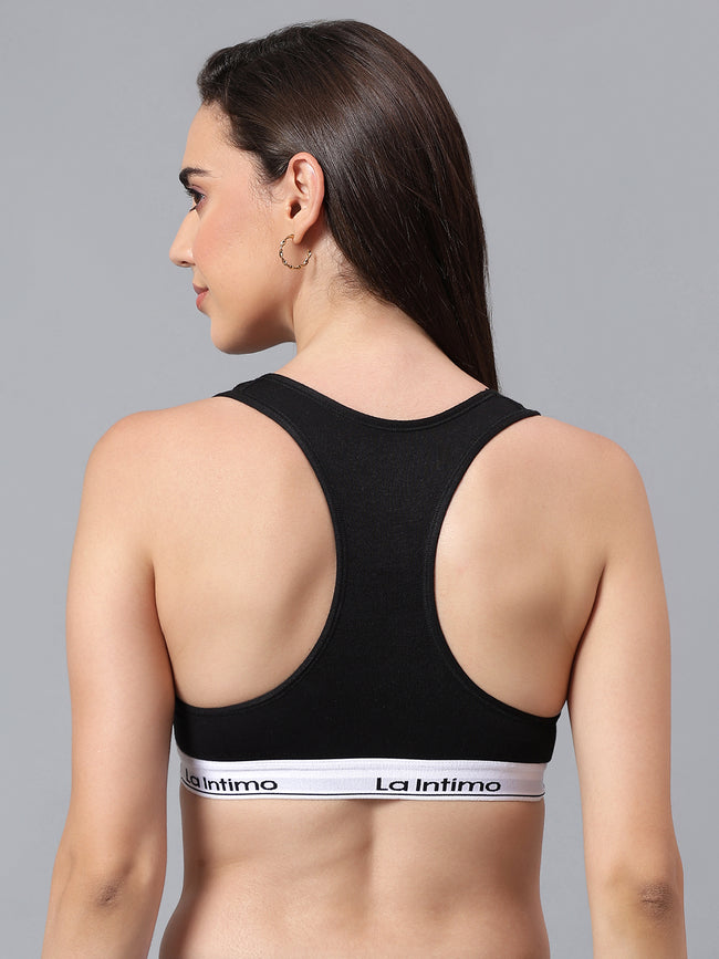 Padded Slip On Racerback Bra