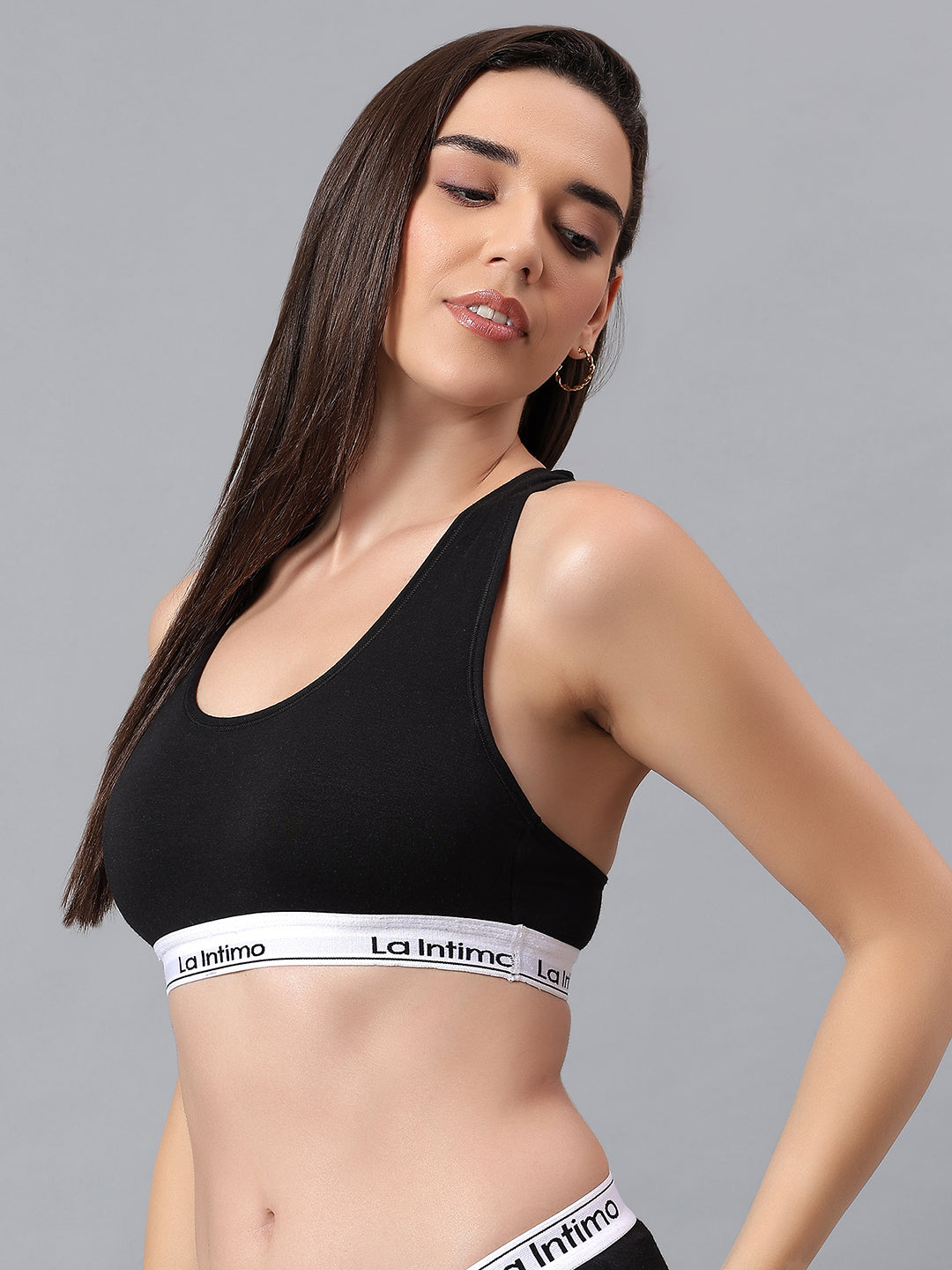 Padded Slip On Racerback Bra