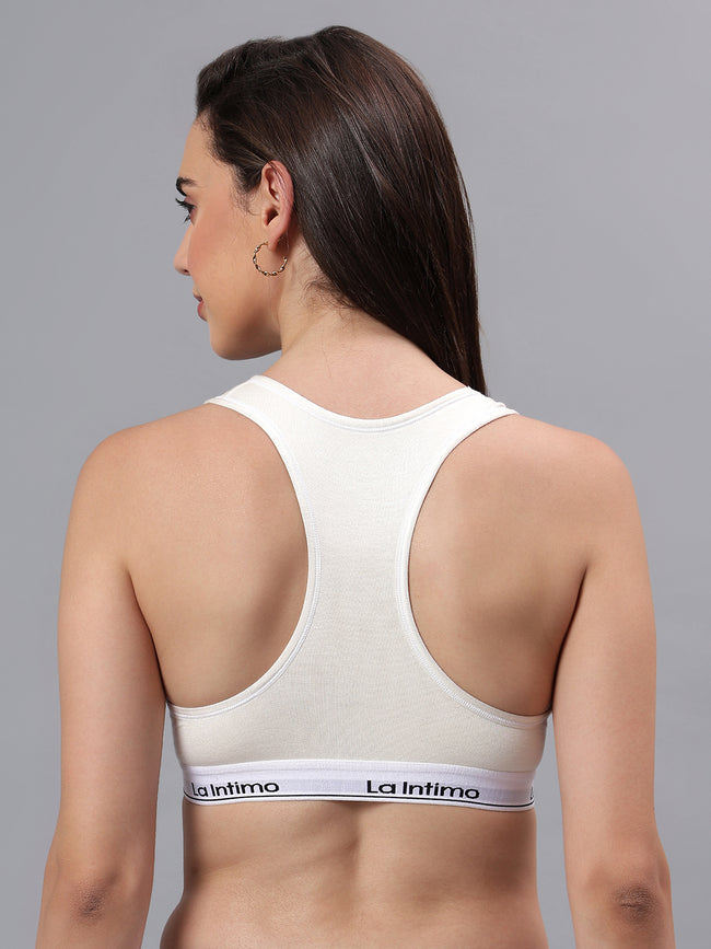 Padded Slip On Racerback Bra