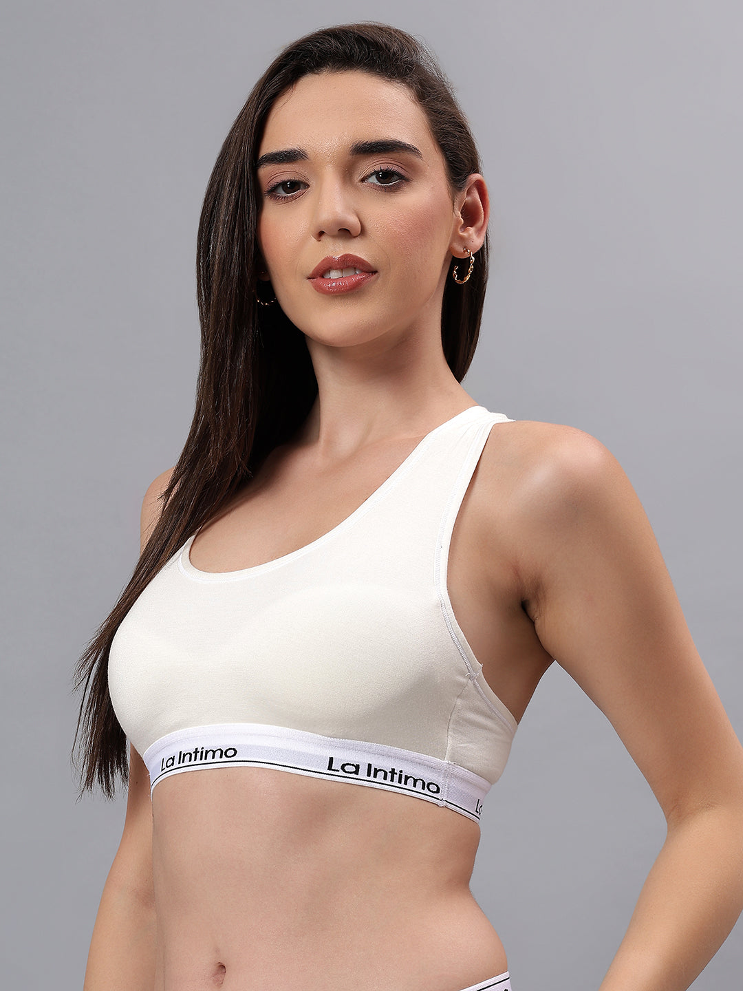 Padded Slip On Racerback Bra