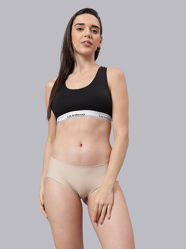 Women Satiny Soft RacerBack Combo Set