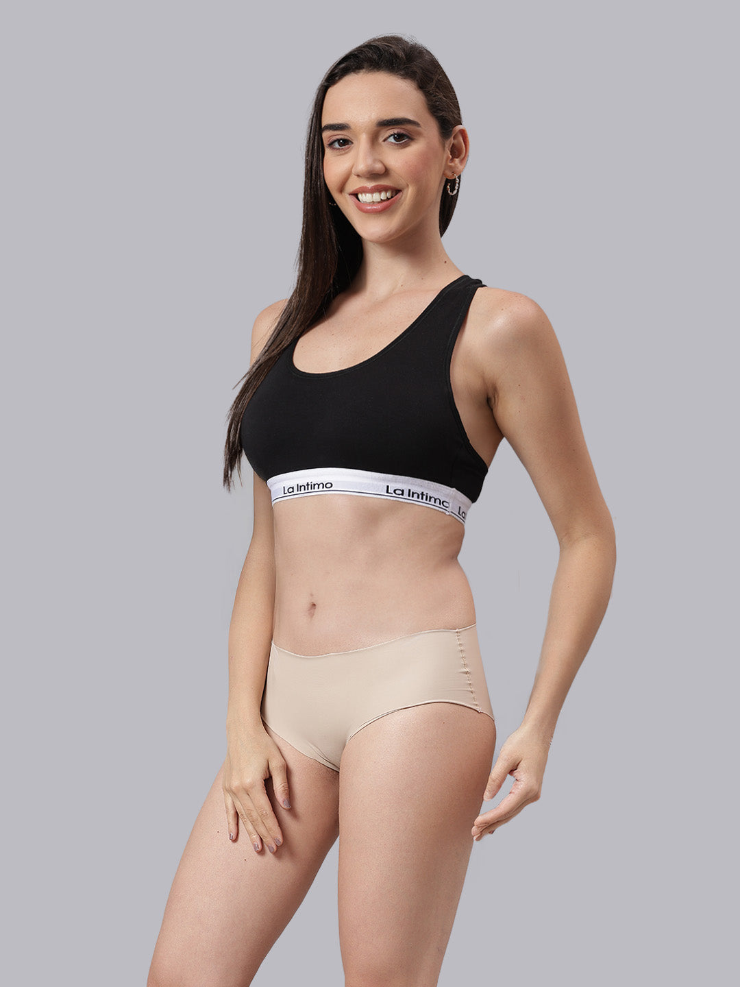 Women Satiny Soft RacerBack Combo Set