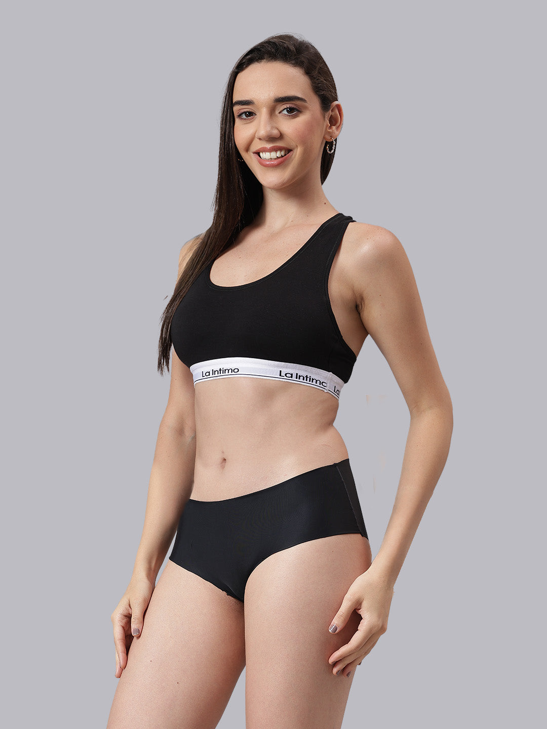 Women Satiny Soft RacerBack Combo Set