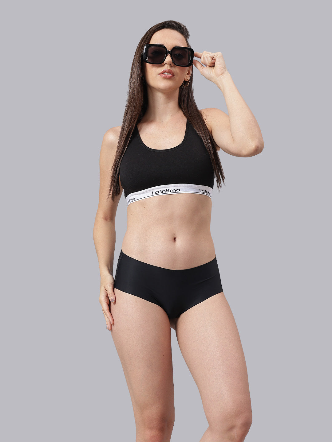 Women Satiny Soft RacerBack Combo Set