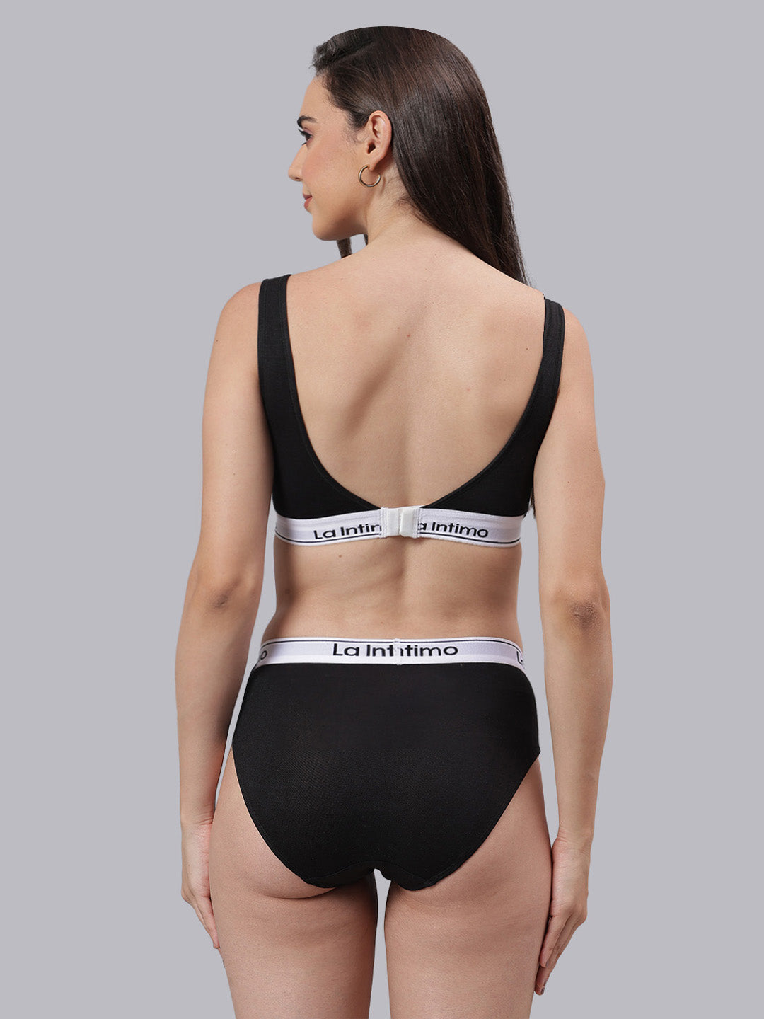 Women Plush Beauty T-Shirt Bra Combo Set
