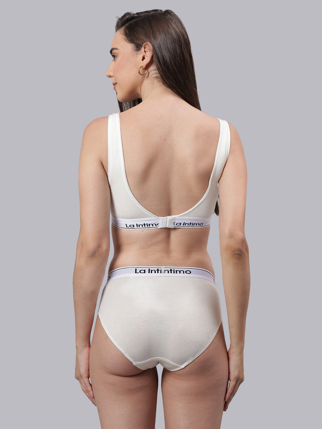 Women Plush Beauty T-Shirt Bra Combo Set