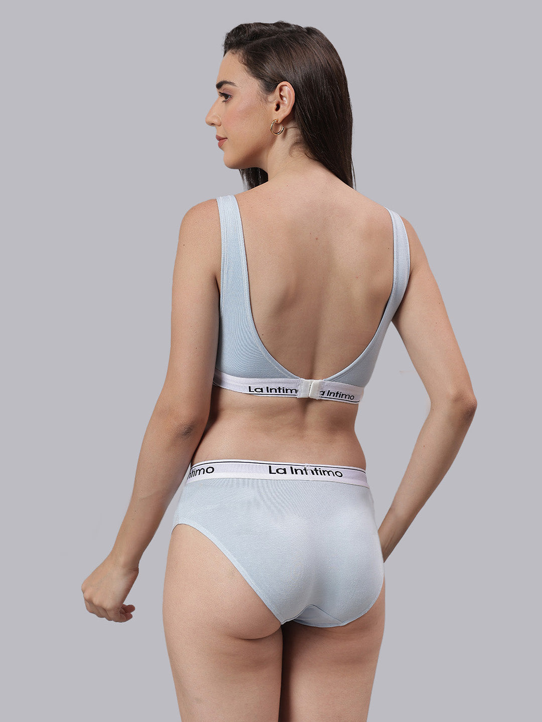 Women Plush Beauty T-Shirt Bra Combo Set