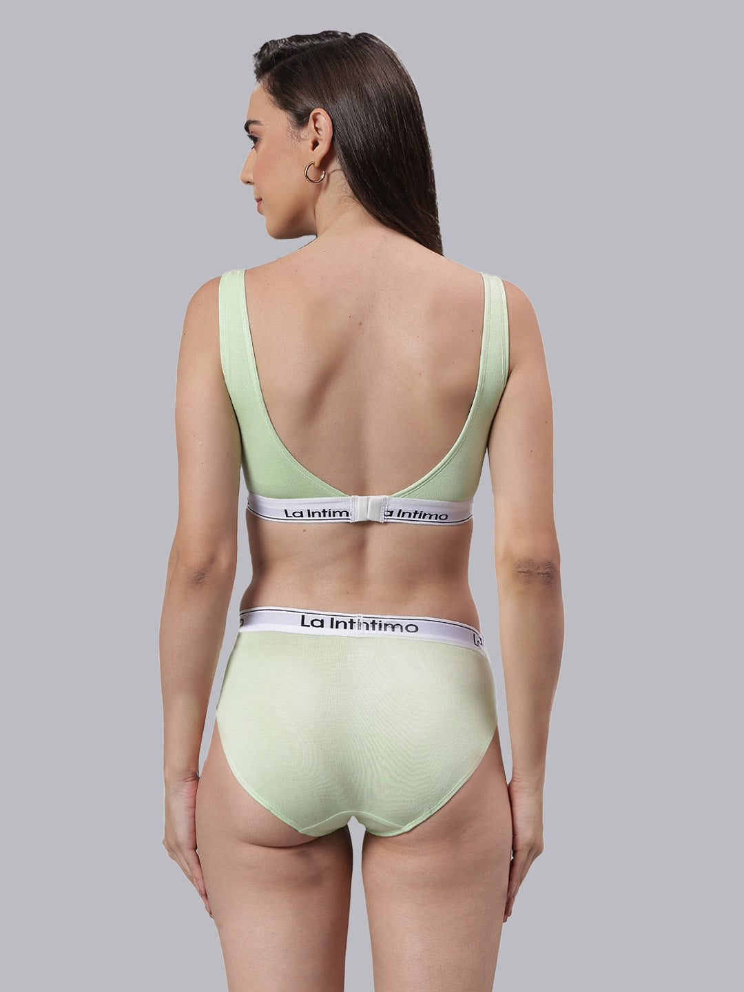 Women Plush Beauty T-Shirt Bra Combo Set