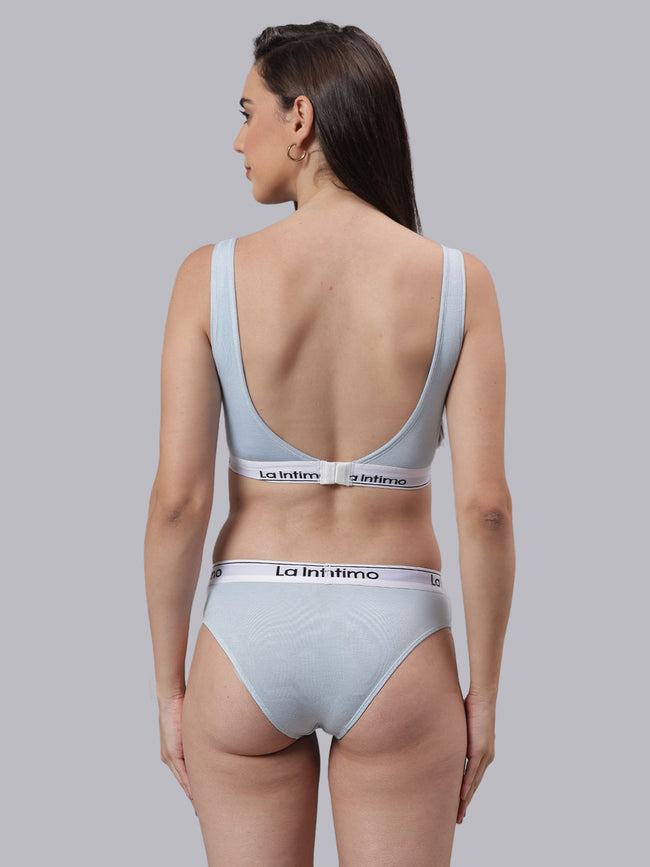 Women Beaut Bikini T-Shirt Bra Combo Set
