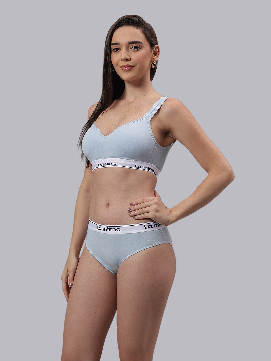 Women Beaut Bikini T-Shirt Bra Combo Set