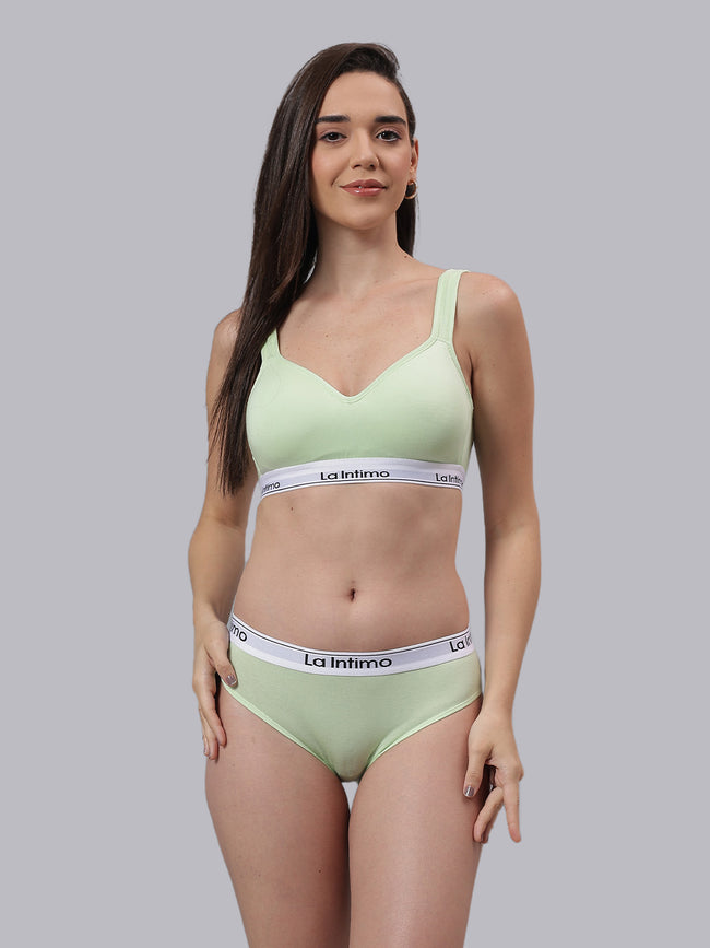 Women Beaut Bikini T-Shirt Bra Combo Set
