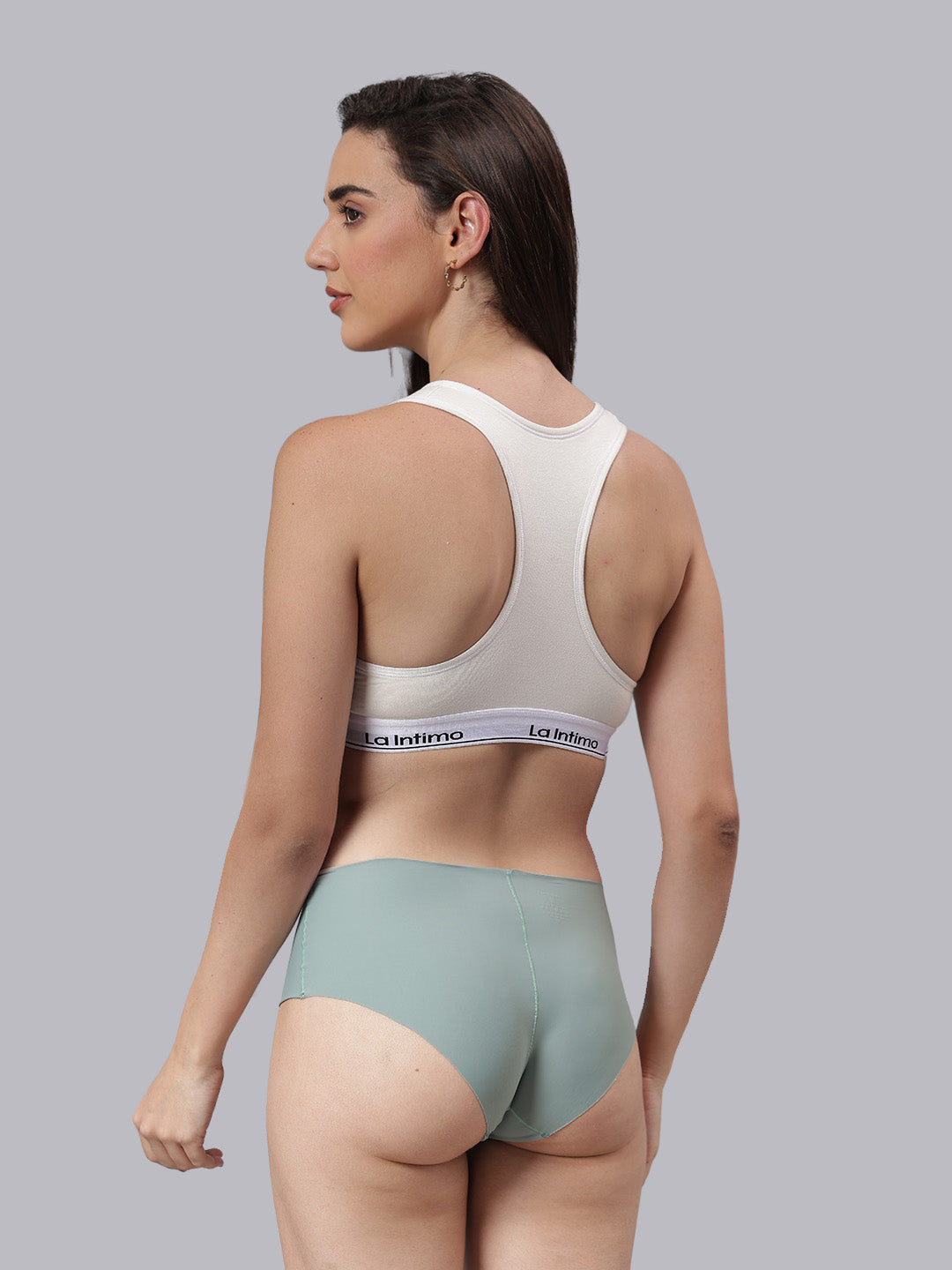 Women Satiny Soft T-Shirt Bra Combo Set