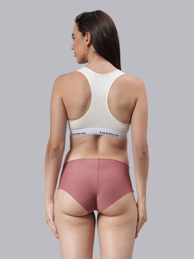 Women Satiny Soft T-Shirt Bra Combo Set
