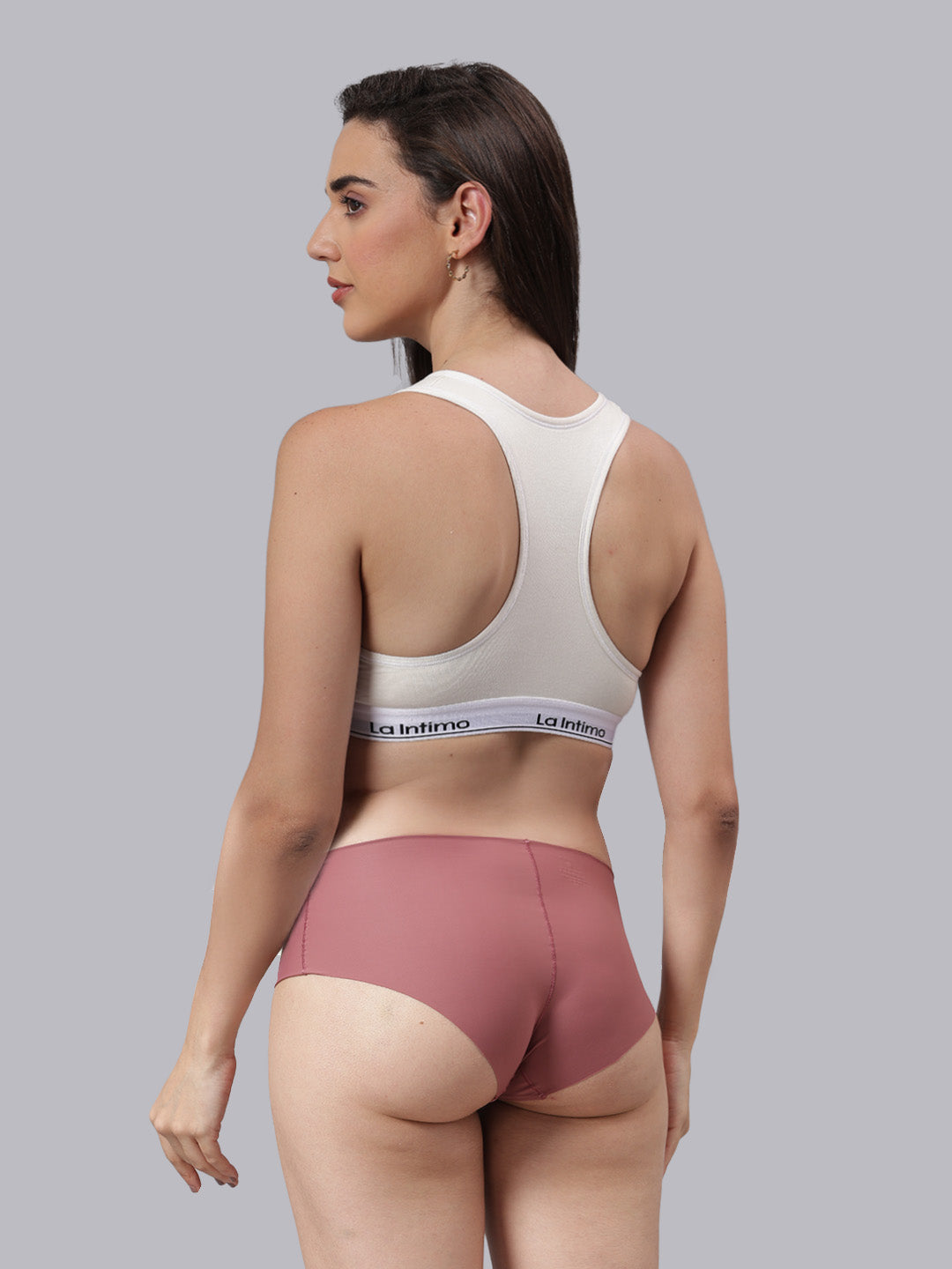 Women Satiny Soft T-Shirt Bra Combo Set