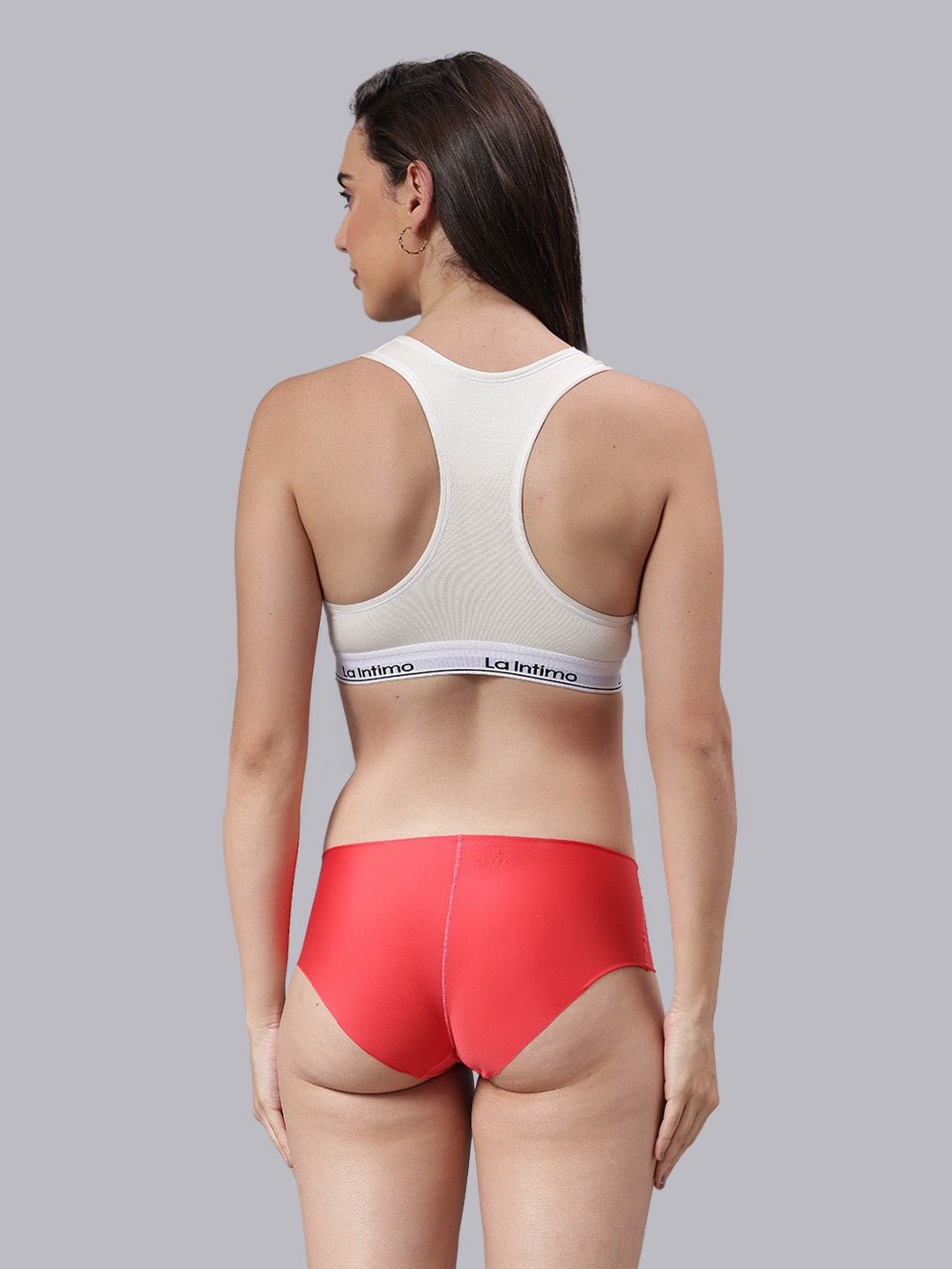 Women Satiny Soft T-Shirt Bra Combo Set