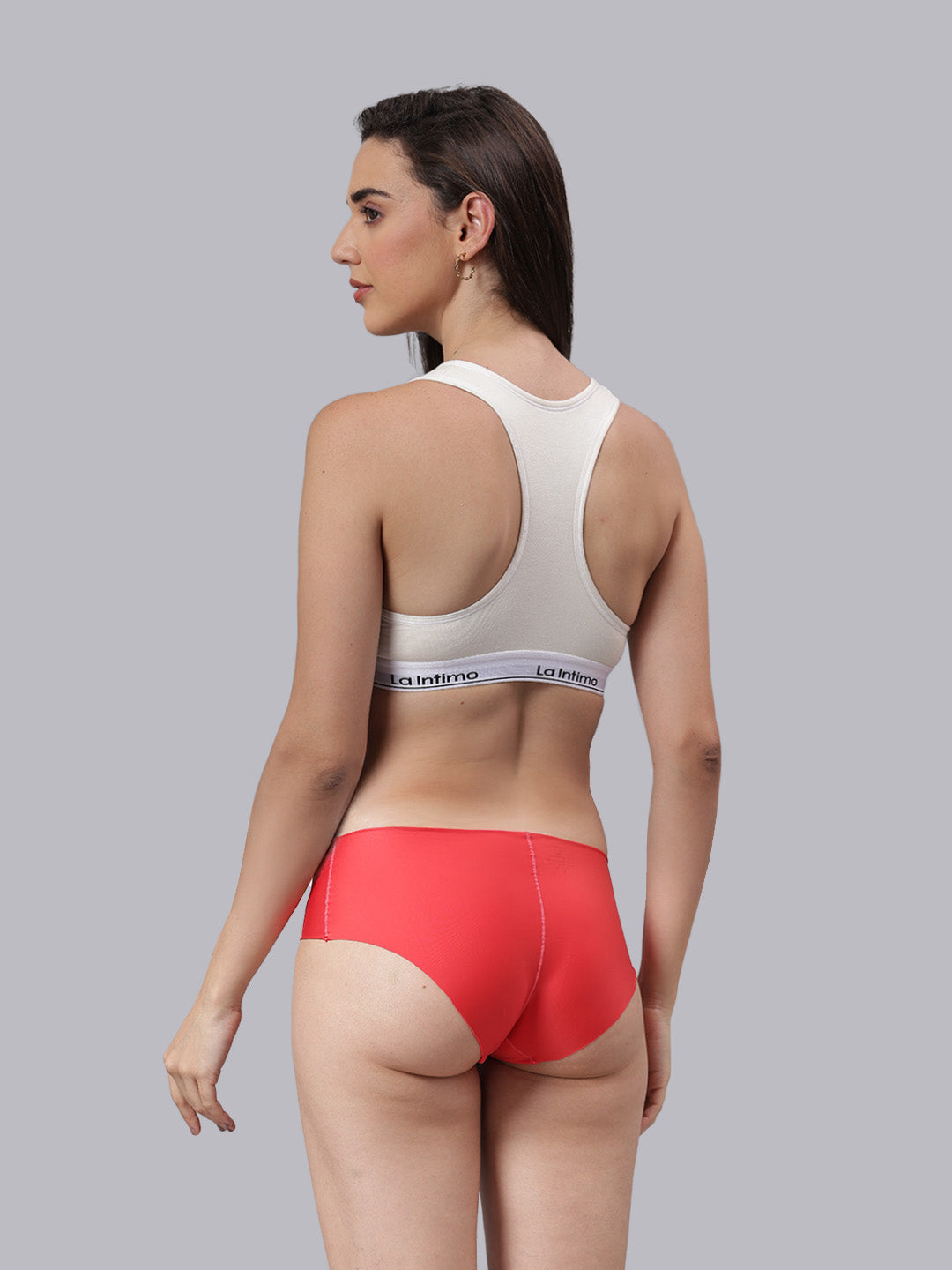Women Satiny Soft T-Shirt Bra Combo Set