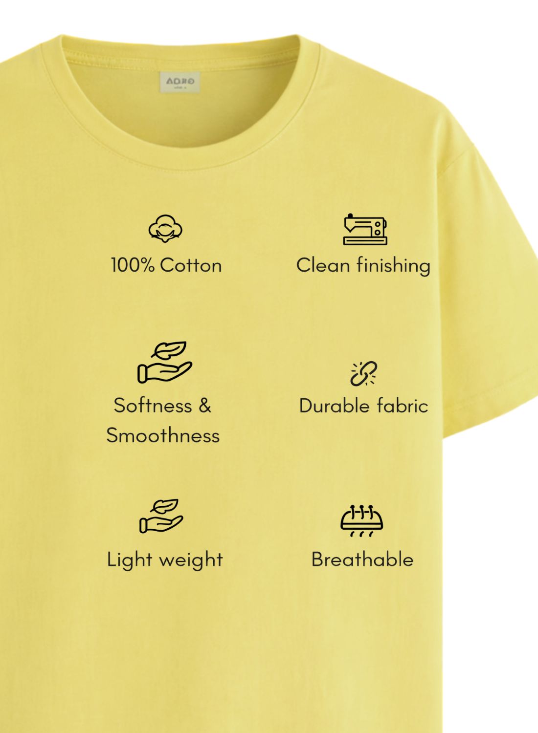 Men Yellow Signature Printed T-Shirt