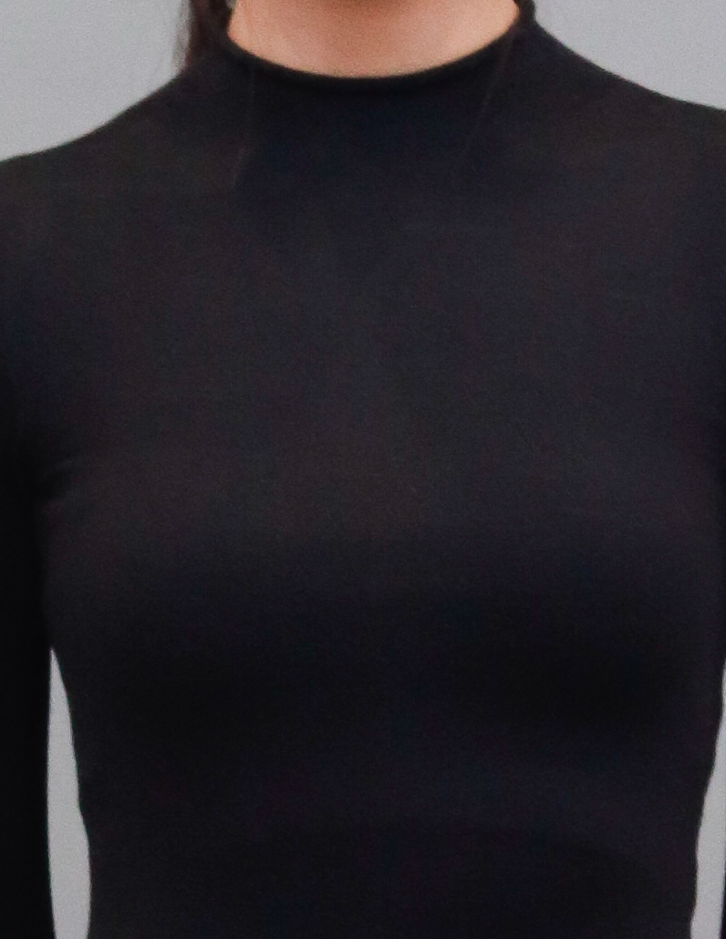 Women Black Turtleneck Bodycon Dress