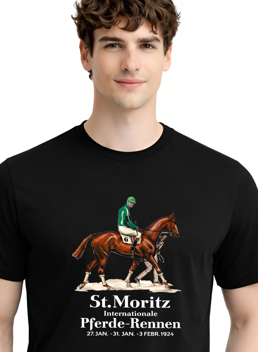 Men Black Vintage Printed T-Shirt