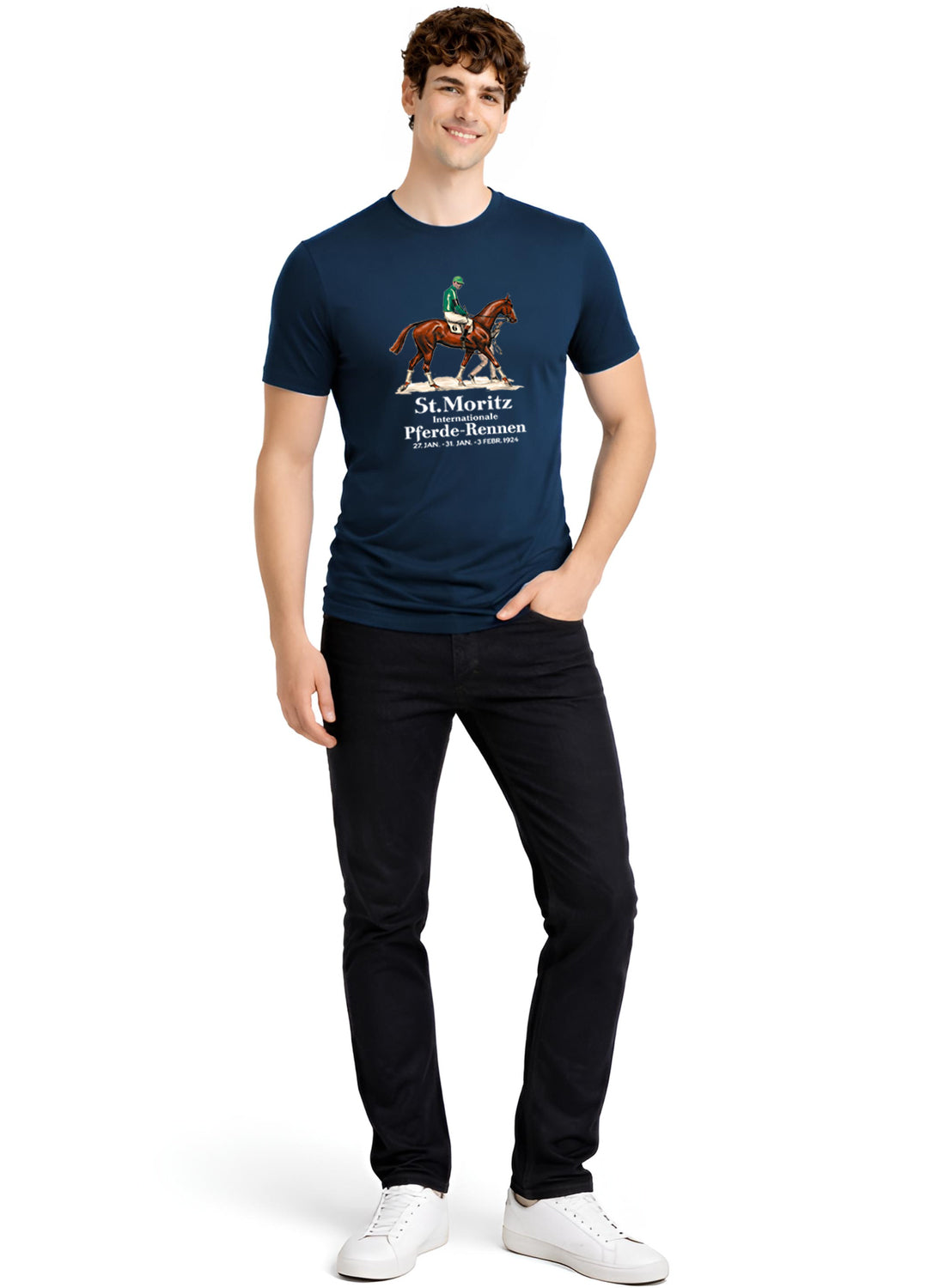 Men Teal Vintage Printed T-Shirt