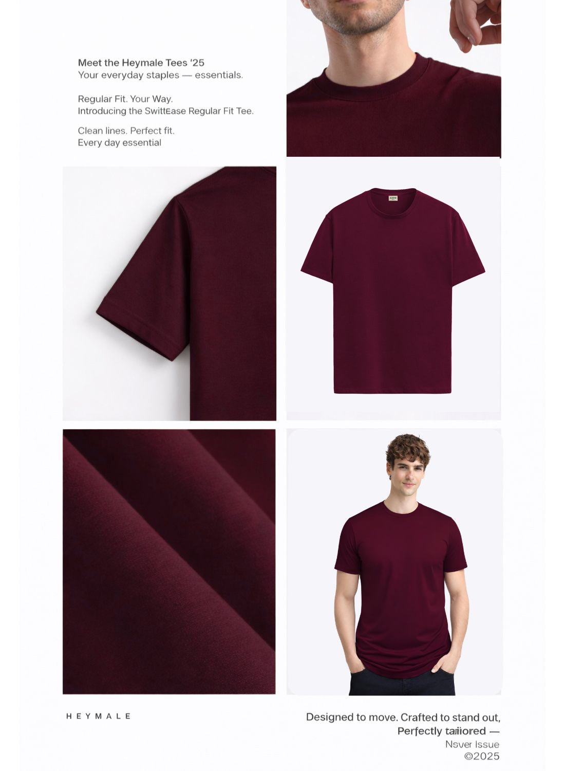 Men Maroon Vintage Printed T-Shirt