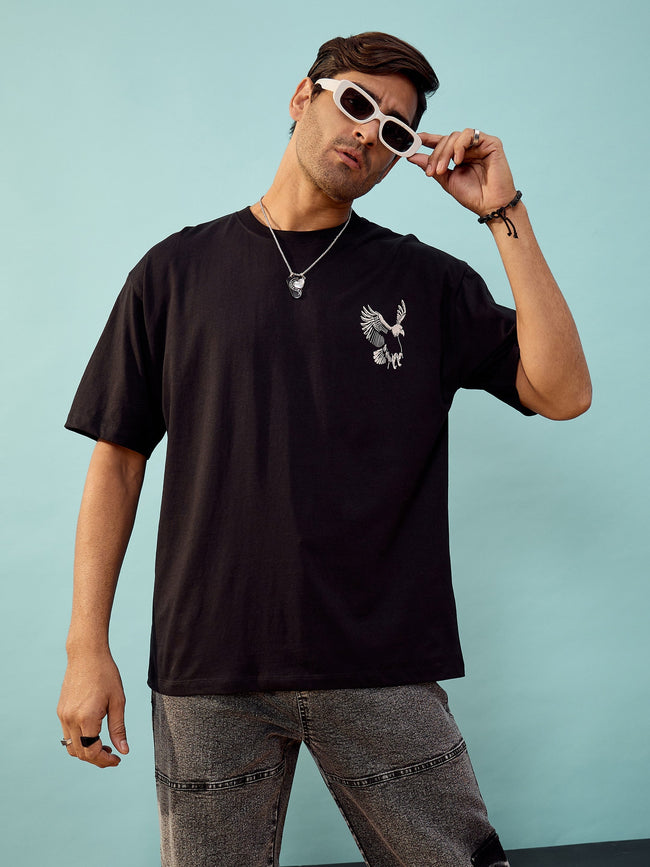 Unisex Black Never Again Oversize T-Shirt