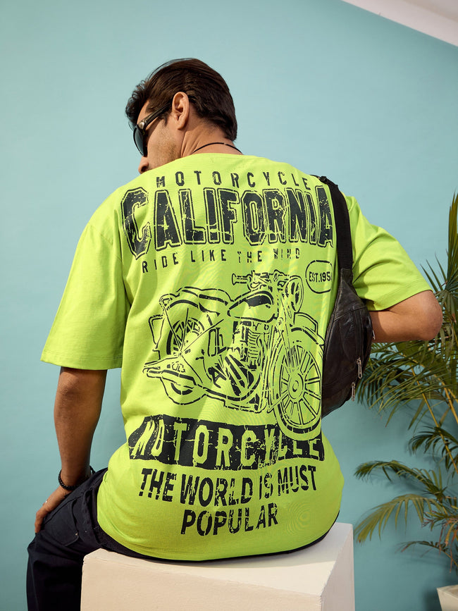 Unisex Green California Oversize T-Shirt