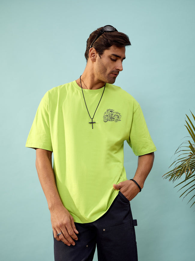 Unisex Green California Oversize T-Shirt