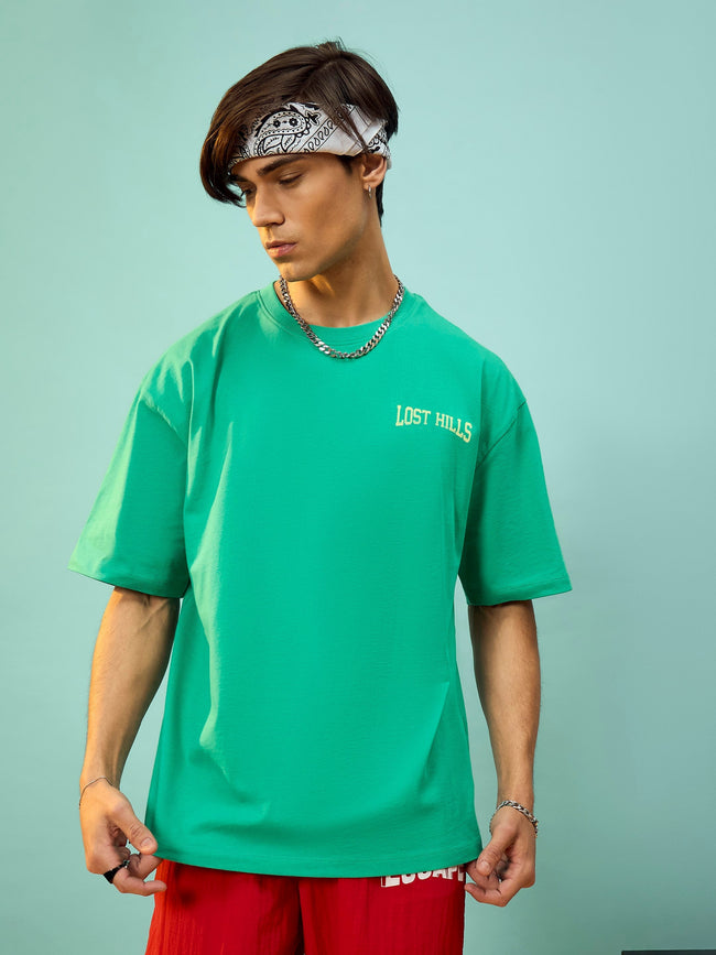 Unisex Green Lost Hills Oversize T-Shirt