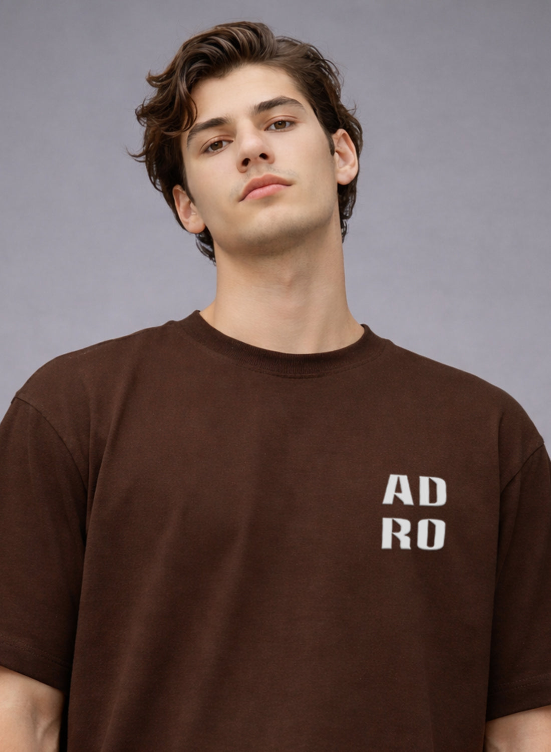 Men Oversize Fit Back Printed T-Shirt