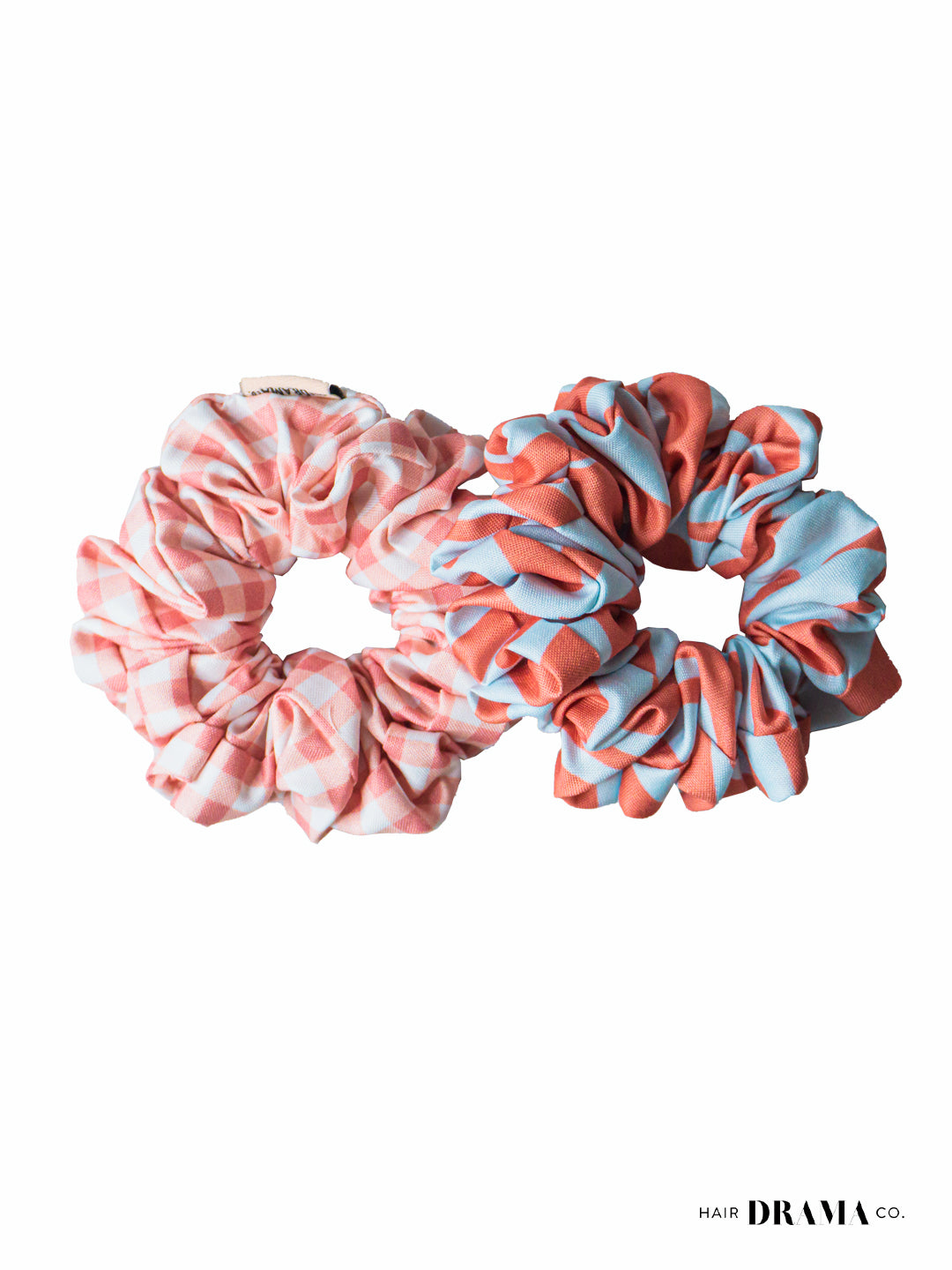 Checkered Scrunchies Set Of 2