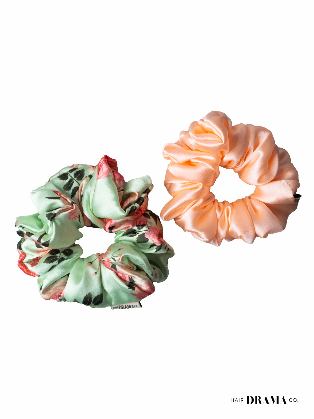 Multi Floral Scrunchies Set Of 2