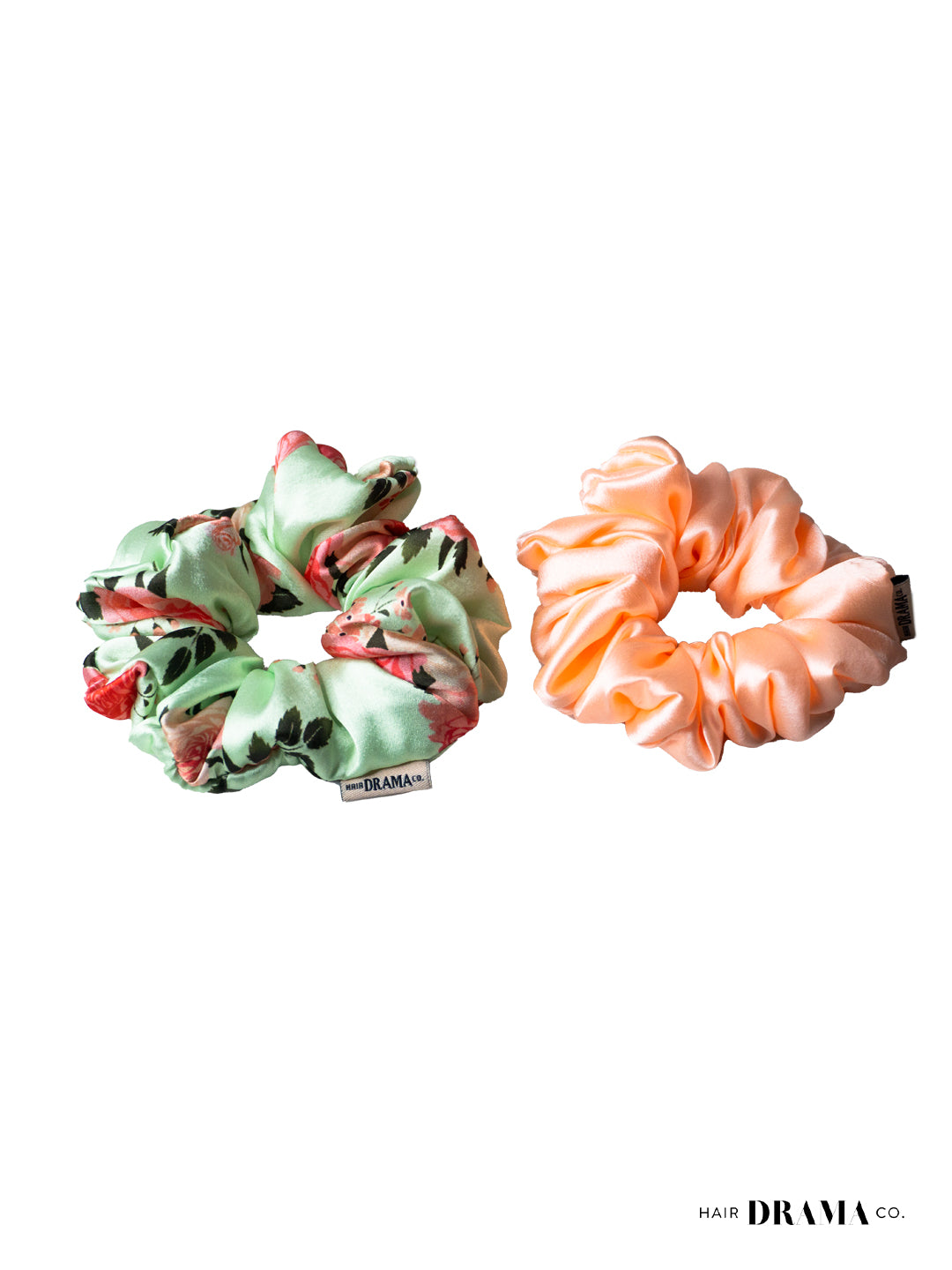 Multi Floral Scrunchies Set Of 2